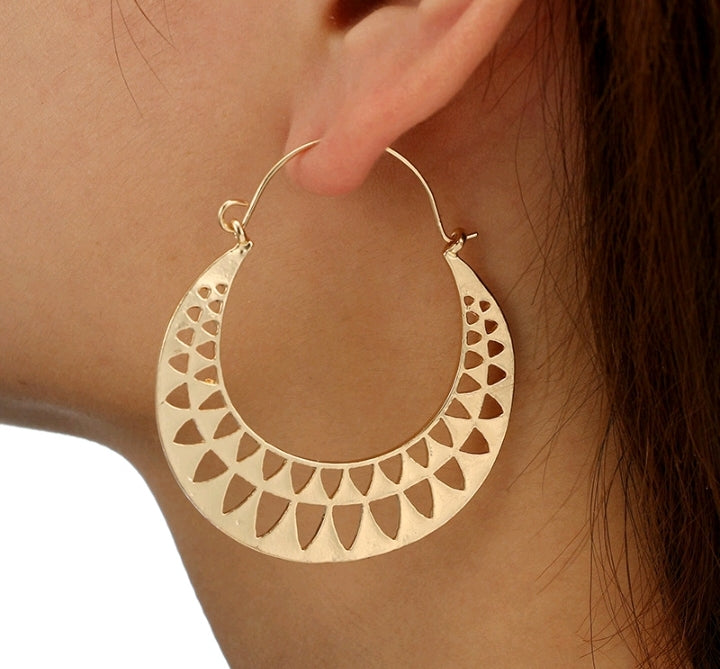 Retro geometric shaped earrings